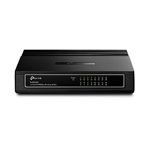 SWITCH 16 PORTAS VER.07 10/100Mbps DE MESA TP-LINK TL-SF1016D PRETO