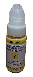 REFIL DE TINTA COMPATÍVEL COM CANON GL11 Y CORANTE AMARELO KORA 70ML
