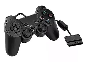 CONTROLE GAMEPAD COM FIO USB YEPP DOUBLE SHOCK 2 PRETO