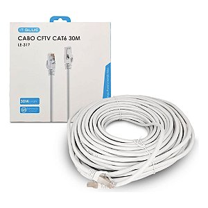 CABO DE REDE UTP CAT6 30M IT BLUE LE-317 CINZA