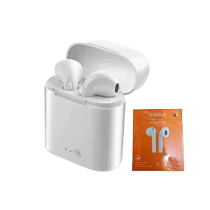 FONE DE OUVIDO SEM FIO A'GOLD FN-17 BRANCO