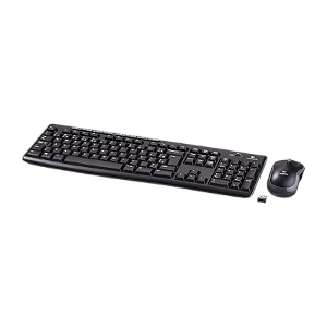 KIT TECLADO E MOUSE MULTIMíDIA SEM FIO MK270 LOGITECH PRETO