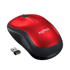 MOUSE NANO SEM FIO M185 LOGITECH VERMELHO