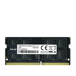 MEMÓRIA RAM LEXAR 32GB DDR4 3200MHZ NOTEBOOK LD4AS032G-B3200GSST