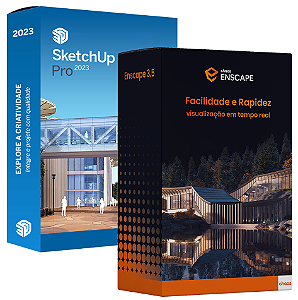 Sketchup Pro 2023 + Enscape 3.5 - Original - Vitalício - C\ Nota Fiscal (Envio imediato por e-mail)