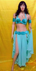 Roupa Traje Figurino dança do ventre para bordar Luana