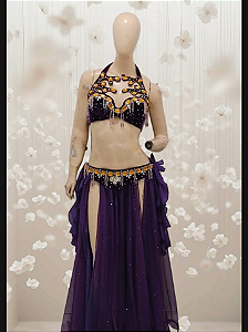 Roupa Traje Figurino Para Dança Do Ventre Shania