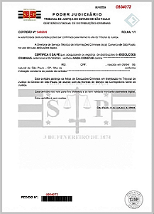Certidão de Execução Criminal