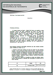 CERTIDAO NEGATIVA DE TESTAMENTO - COLEGIO NOTARIAL