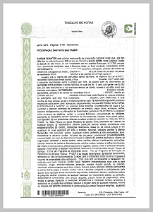 Certidão de Escritura de Hipoteca