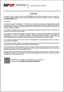 MP -Certidão Negativa de Inquérito Civil