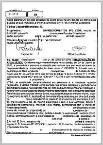 Certidão de Inteiro teor da matricula