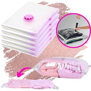 Kit 5 Saco A Vácuo Para Mala ou Guarda Roupa