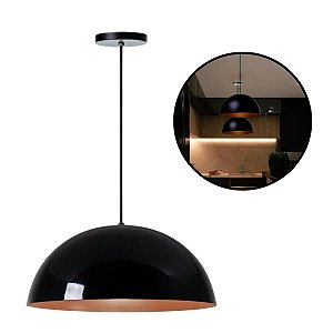 Luminária De Teto Pendente Modelo Meia Lua