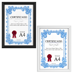 Moldura Para Foto Diploma Certificado A4 20x30 Para Parede