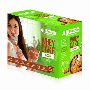 1 Caixa de Whey Cake Coco All Protein 12 unidades de 30g - 360g