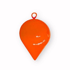 Chumbada Pião Laranja com Olhal