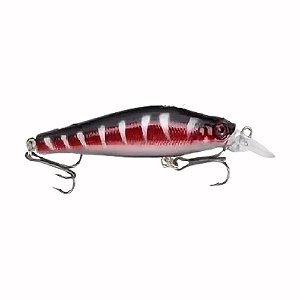 Iscas de Pesca Dura Minnow Vermelha e Preta - 8,8cm 8g