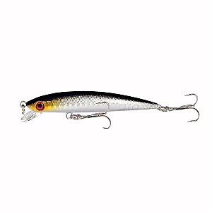 Iscas de Pesca Dura Minnow Branca e Amarela - 8,8cm 6,2g