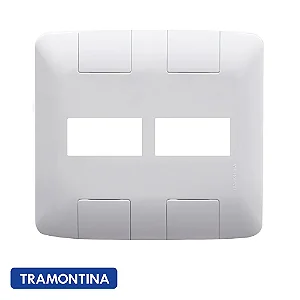 placa 2 postos 4X4 tablet branca