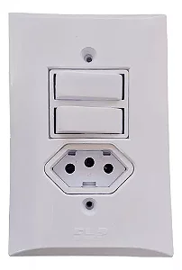 2 interruptor paralelo+tomada de 10A da linha FLP