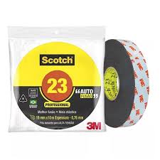 fita isolante alto fusão 19mm x5m espessura -076 mm 23 scotch