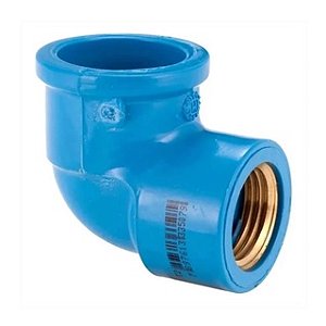 Joelho, Cotovelo,  3/4 25mm ROSCA SAIDA DE MEIA1/2 COR AZUL
