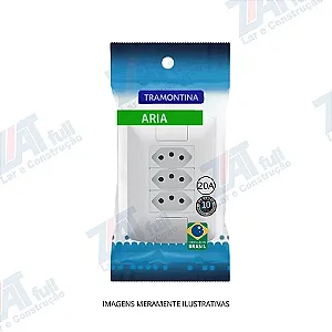 CJ 3 TOMADAS 2P+T 10A 250V ARIA DA TRAMONTINA