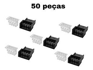 Kit 50 Peças Conector Intelbras Impacta E Cp Tronco E Ramal