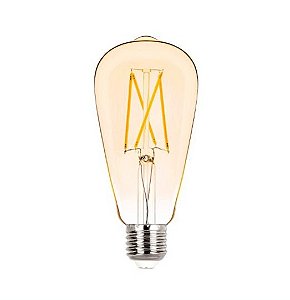 Lâmpada Vintage Filamento 2W 2400K Luz Âmbar 200lm 300º
