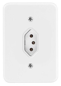 TOMADA 2 POLOS + TERRA 10A KIT C/10 UNIDADES