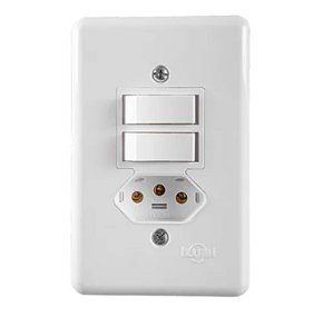Cj Int 2 Tc Simp +1 Tom Fixa Emb Bip 2P+T 10a 250v - Safira