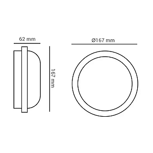 Luminaria Arandela LED Tartaruga Parede Externa Jardim