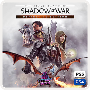 Terra-média: Sombras da Guerra Edição Definitiva PS4 PS5 Mídia Digital