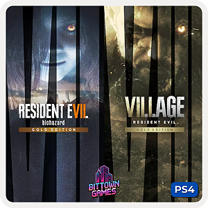 Resident Evil 7 Gold Edition + Village Gold Edition PS4 Mídia Digital