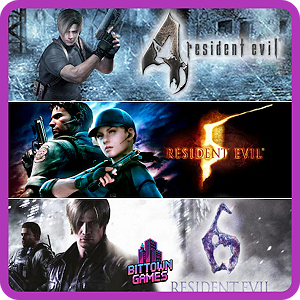 Pacote Triplo Resident Evil 4 + 5 + 6 PS4 Mídia Digital