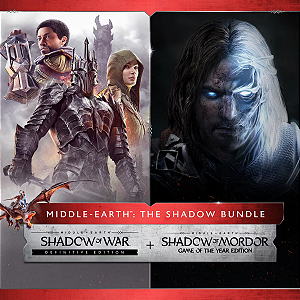 Pacote Terra Média: Sombras de Mordor + Sombras da Guerra Definitiva PS4 Mídia Digital