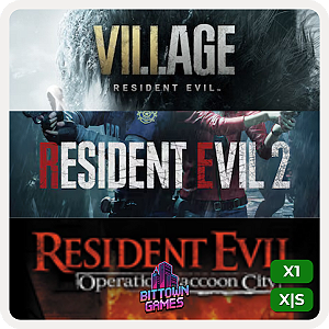 Resident Evil 2 + Village + Operation Raccoon City Xbox One | Xbox Series Mídia Digital
