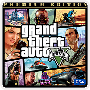 GTA Grand Theft Auto V 5 Edição Premium PS4 Mídia Digital