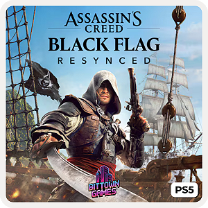 Assassin's Creed Black Flag Resynced PS5 Mídia Digital