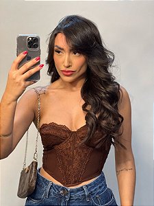 CORSELET CATARINA + CALCINHA CACAU