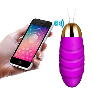 Vibrador Portátil via Aplicativo - Roxo