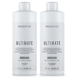 Kit Progressiva Madamelis Ultimate Shampoo + Máscara 1L