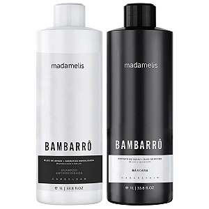 Kit Progressiva Madamelis Bambarrô Shampoo + Máscara 2x1L