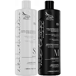 Kit Zap Me Leva Black + Shampoo Detox 480ml