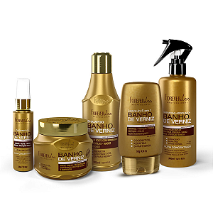Kit Forever Liss Banho de Verniz Completo Máscara 250g