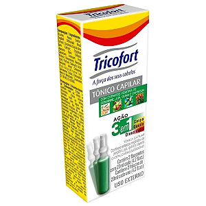 Tônico Capilar Ação 3 Em 1 Tricofort Antiqueda C/2 Frascos 20ml