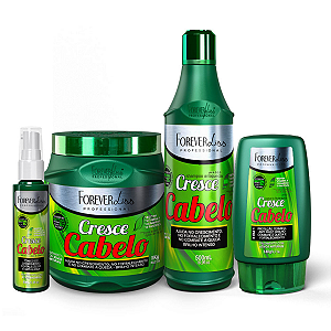 Kit Cresce Cabelo Completo Forever Liss Máscara 1Kg