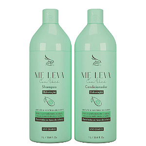 Zap Kit Me leva Shampoo e Condicionador Abacate e Manteiga de Karité 1L