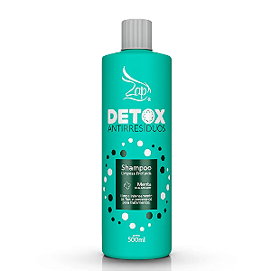 Zap Shampoo Detox Anti Resíduos Menta Limpeza Profunda - 500ml